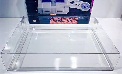 1 protetor de caixa de console para CONJUNTO DE CONTROLE SNES caixas de vitrine Super Nintendo - Imagem 1 de 4