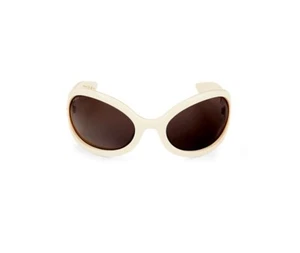 $995 NIB Gucci White 77MM Butterfly Shape Saddle Nose Men's Sunglasses - Picture 1 of 2