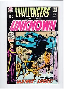 DC Comics CHALLENGERS OF THE UNKNOWN #75 Sept 1970 vintage comic FN+ condition - Picture 1 of 2