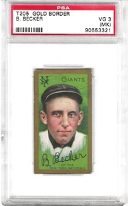 T205 B. Beals Becker PSA 3 MK Much Nicer Than Grade!! - Picture 1 of 2