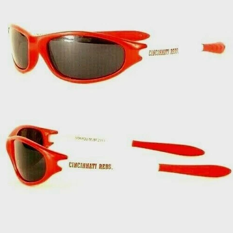 CINCINNATI REDS SUNGLASSES 2 TONE WRAP UV 400 PROTECTION AND W/FREE POUCH/BAG Cover