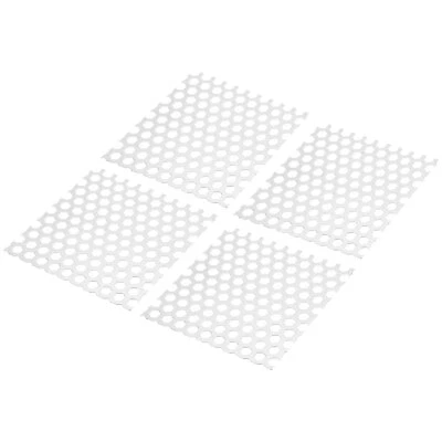 5.91" L x 5.91" W Perforadas Metal Hojas, 4uds 3/8" Agujero Aluminio Aleación - Imagem 1 de 4