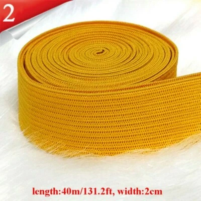 40m Colorata Costume Bordura Elasticizzato Fettuccia Cinghia Fascia in Sbieco - Immagine 1 di 4