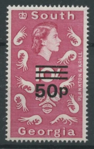 South Georgia SG31 1971 50p on 10s U/M Falkland islands - Picture 1 of 1