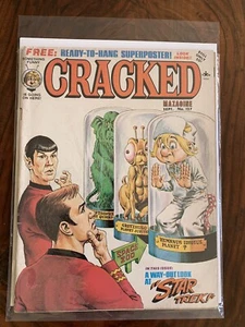 Cracked Magazin #127 September 1975 Star Trek Cover Spock Kirk Monopoly Sehr guter Zustand + - Bild 1 von 2