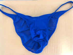 Men Stretch Bikini Whale Tail Back Underwear See-through Mesh Pouch Brief Pants - Picture 1 of 18