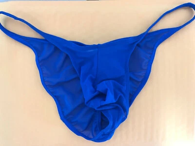 Men Stretch Bikini Whale Tail Back Underwear See-through Mesh Pouch Brief Pants - Image 1 of 4