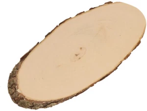 Rindenbrett Baumscheibe Rindenscheibe Holzbrett geschliffen oval Erle 48 - 52 cm - Bild 1 von 3