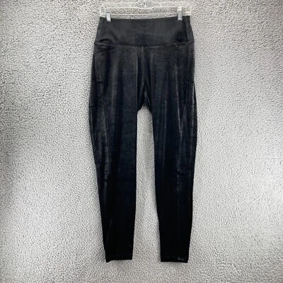 Apt. Legging 9 controle de barriga de veludo preto tamanho M elástica magra - Imagem 1 de 4