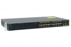 WS-C2960-24TC-L KATALIZATOR CISCO 2960 24 PORT 100MB 2 PORT 1GB SFP SWITCH - Zdjęcie 1 z 8