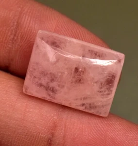 Pietra Preziosa Cabochon Morganite Sciolta Naturale 14,35 Ct Forma Cuscino Pietra Preziosa Sciolta - Foto 1 di 5