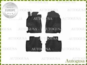 NEW LHD FULL SET BLACK RUBBER FLOOR MATS CAR LINERS FOR MAZDA 6 2008-2012 GH - Picture 1 of 4