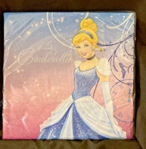 Cinderella Lunch Napkins 16 Count Party Supplies - Picture 1 of 2