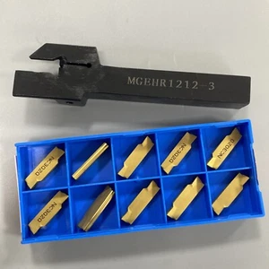 12mm External slot Groove turning tool holder MGEHR1212-3 + 3mm carbide Insert - Picture 1 of 8