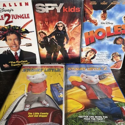 Family Friendly VHS Lot - Jungle To Jungle, Spy Kids, Holes, & Stuart Little 1&2 - Image 1 of 4