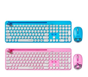 iRiver x Jinro Wireless KEYBoard and Mouse SET(Korean Key)Retro Keyboard / KOREA - Picture 1 of 5