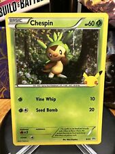 Chespin 6/25 LP Holo BLEED Celebration Stamped McDonalds Promo