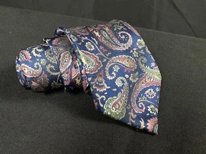 Golden House maßgefertigte Krawatten, Herren blau, hellbraun, grün Paisley Krawatte 3,5"x 59" - Bild 1 von 8