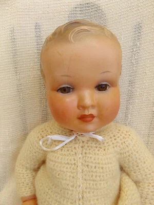 Bambola anni '50 bebè celluloide bambolo vintage - Immagine 1 di 4