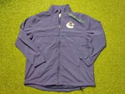 Fanatics Authentic Pro Vancouver Canucks Men's Blue Lightweight Jacket 2XL New - Image 1 of 4
