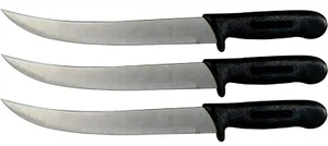 10” Breaking Butcher Knife - Cimiter - Curved Blade - Cozzini Cutlery Imports - Picture 1 of 3