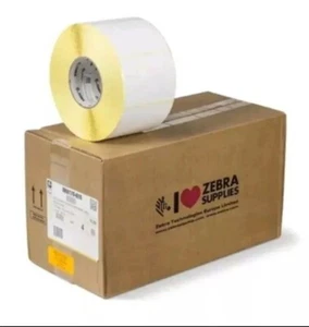 Zebra Z-Select 2000 D Thermal Label Roll 102 X 76 Shipping Labels X4 Rolls - Picture 1 of 3