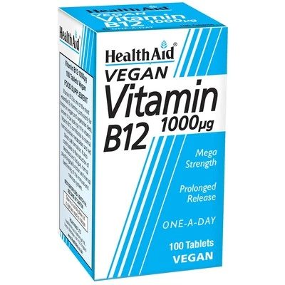 HealthAid Vitamin B12 1000µg 100 Tablets Vegan