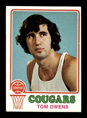 1973-74 Topps Basketball #189 Tom Owens CREASED Carolina Cougars - Image 1 of 2