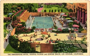 Kalifornien Los Angeles The Ambassador Hotel Sonnenbräunung CA Postkarte - Bild 1 von 2