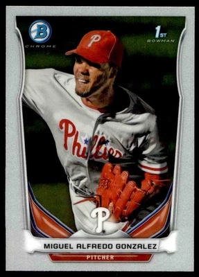 2014 Bowman Chrome Prospects ! Miguel Alfredo Gonzalez Philadelphia Phillies - Image 1 of 2