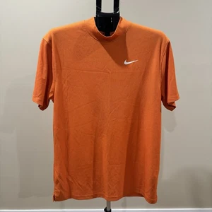 Nike Tiger Woods Collection Masters Shirt Herren Medium Orange Mock Neck RAR - Bild 1 von 9