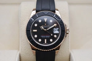 Rolex Yachtmaster 37 Oysterflex Watch | Rose Gold | 268655 - Picture 1 of 7