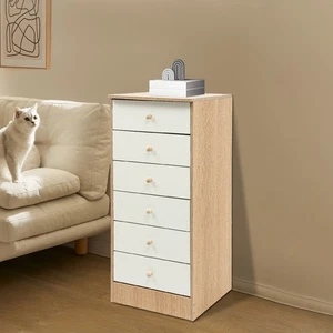 Comodino-Armadio Armadio con 6 Cassetti Armadio Moderno Minimalista - Foto 1 di 21