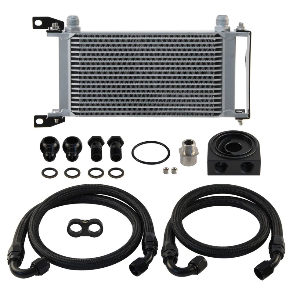 Kit de enfriador de aceite AN10 19 filas para Subaru Impreza WRX / STi 2006-2007 2,5 L plateado Foto 1 de 4