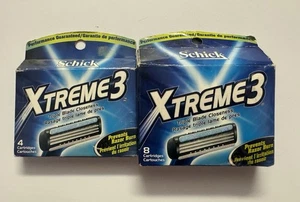 Schick Xtreme3 Cartucce Ricarica Tripla Lama, Confezione da 1-4 e 1-8 Pack-12 Cartucce. - Foto 1 di 2
