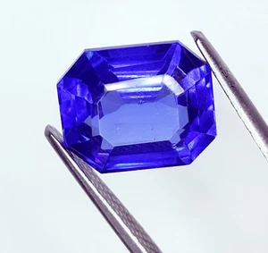 Certified 10.97 Ct Natural Blue Sapphire Loose Gemstone Octagon Cut Sapphire Gem - Picture 1 of 10