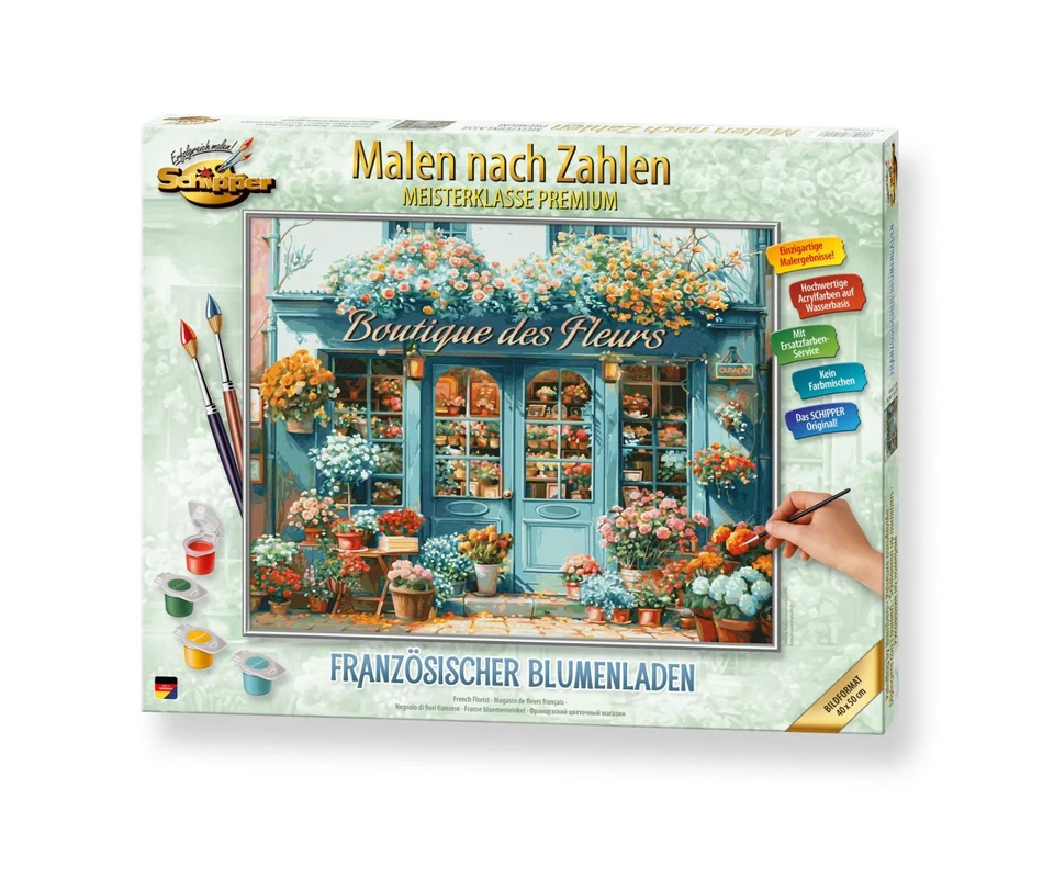 Schipper 609130924 - Malen Nach Zahlen - Französischer Blumenladen - Neu