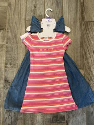 Vestido Roxy Niñas - Nuevo con Etiquetas - Varias Tallas - Conjunto Informal de Playa de Verano Foto 1 de 4