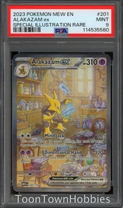 PSA 9 Pokemon - Alakazam ex 201/165 - Pokemon 151 - Picture 1 of 2