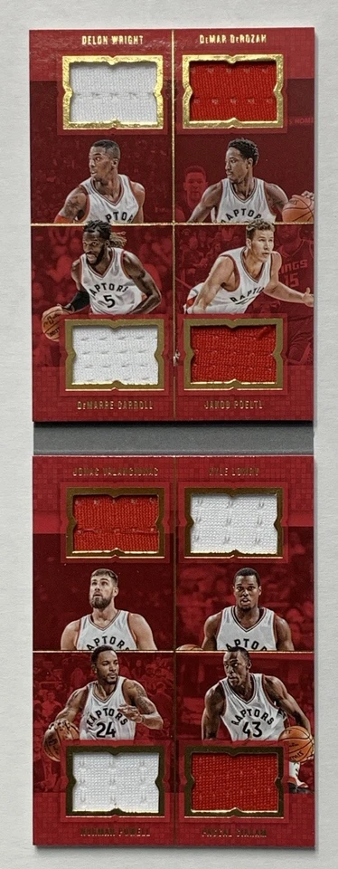2016-17 Panini Preferred "Crazy Eights” Toronto Raptors Jersey Booklet 021/149! - Image 1 of 4