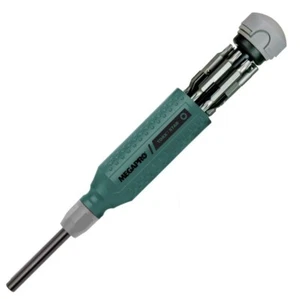 Destornillador Megapro Torx Star 15 en 1 varios bits T5-T30 hecho en EE. UU. 151TORX - Imagen 1 de 7