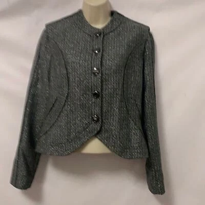 ETCETERA SILVER & BLACK BLAZER SIZE‎ 6 - Image 1 of 4