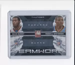 RUSSELL WESTBROOK & KEVIN DURANT 09-10 DONRUSS ELITE INSERTO LAVORO DI SQUADRA - SPEDIZIONE GRATUITA - Foto 1 di 24