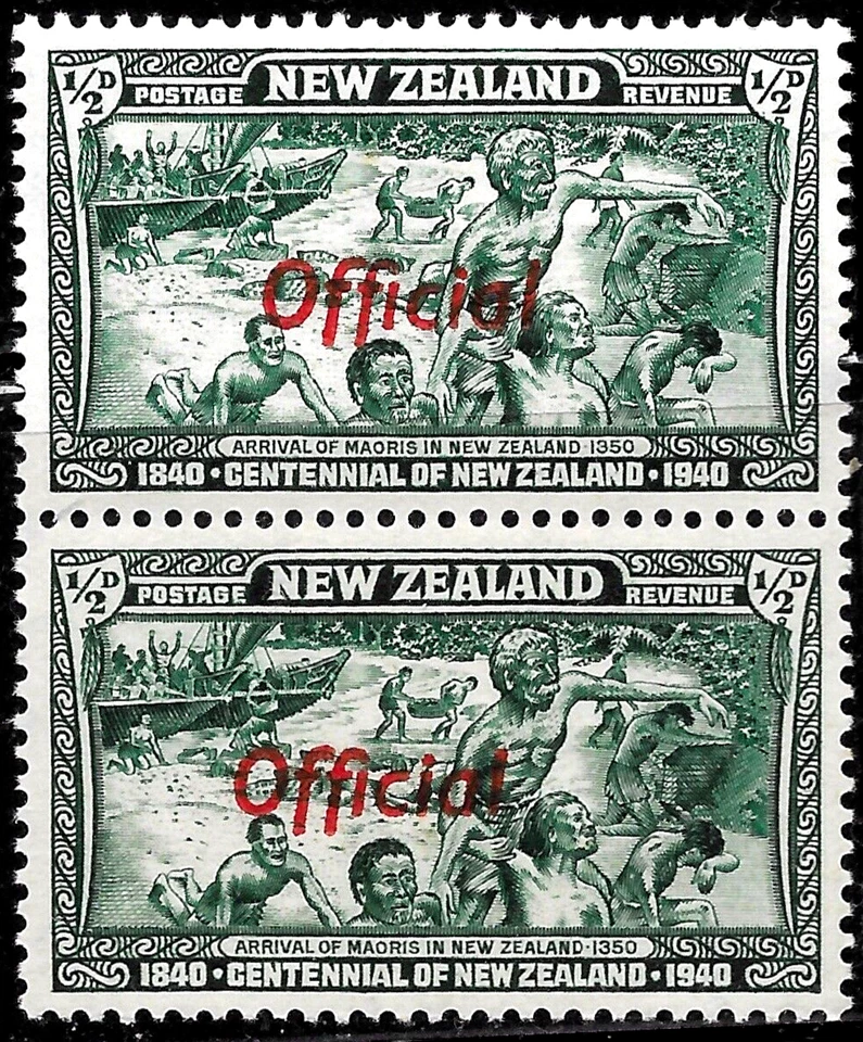 New Zealand 1940 Landing of the Maoris in 1350  2x OFFICIAL MNH VF - Image 1 of 1