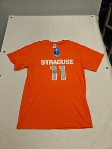 Men's T-Shirt Syracuse Orange 11 Signed Size M New - Picture 1 of 5