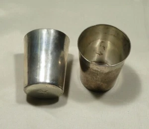 J. Lopez Reyes Sterling cups communion goblet Shot glass Mexico .925 - Picture 1 of 5