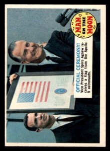 1969 OPC O-Pee-Chee Man on the Moon #25A Official Ceremony EX