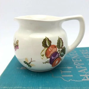 Vintage Ceramic Creamer Georges Briard Fruits and Butterflies Pattern - Picture 1 of 9