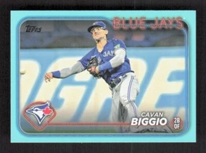 Fanáticos paralelos Cavan Biggio 2024 Topps serie 1 AQUA #47 - Imagen 1 de 2