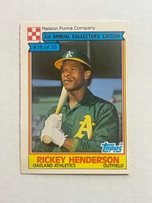 Rickey Henderson 1984 Topps Ralston Purina #15 Oakland A's